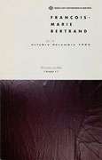 Couverture du catalogue François-Marie Bertrand : territoires mobiles de la série Série Projet