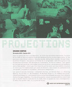 Couverture du catalogue Grands Corpus de la série Projections