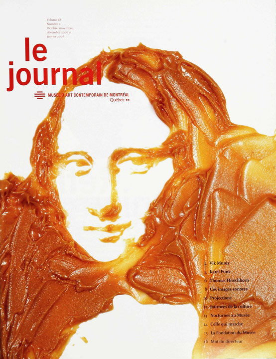 Première page du journal Le journal du Musée d’art contemporain de Montréal, octobre, novembre, décembre 2007 et janvier 2008