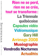Première page du journal Le Magazine du Musée d’art contemporain de Montréal, Été 2008