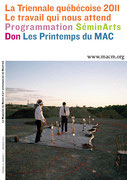 Première page du journal Le Magazine du Musée d’art contemporain de Montréal, Automne 2011