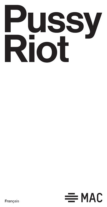Première page du petit imprimé Pussy Riot