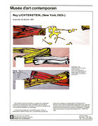 Première page du petit imprimé Roy Lichtenstein, (New York, 1923-)