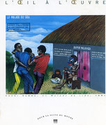 Première page du petit imprimé L’œil à l’œuvre : Chéri Samba, Le Malade du sida, 1991