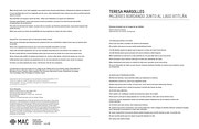 Première page du petit imprimé Teresa Margolles : Mujeres bordando junto al lago Atitlàn