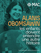 Première page du petit imprimé Alanis Obomsawin : les enfants doivent entendre une autre histoire