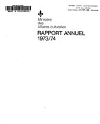 Couverture du  Rapport annuel 1973/74
