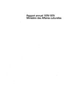 Couverture du  Rapport annuel 1978-1979