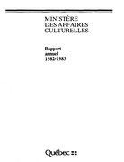 Couverture du  Rapport annuel 1982-1983