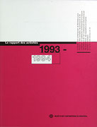 Couverture du  Le rapport des activités 1993-1994